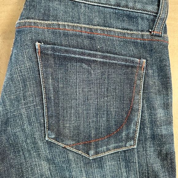 Paper Denim & Cloth Trouser Leg Dark Wash Jean Size 0/25 - Picture 2 of 6